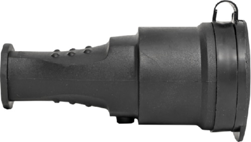 Розетка переносная 1-я с/з IP44 с защит. крышкой каучуковая 16А 230В