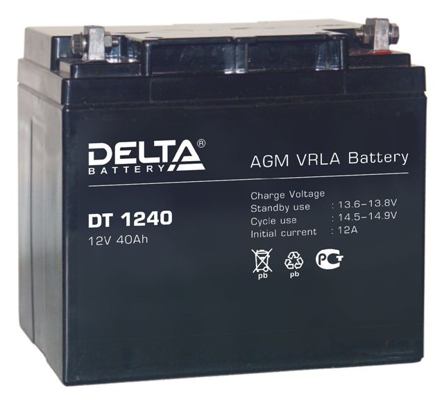 Аккумуляторная батарея Delta DT1240 (12В 40Ач)