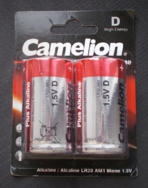 Элемент питания Camelion LR 20 Plus Alkaline BL-2 1.5В ( в коробке 12шт.)