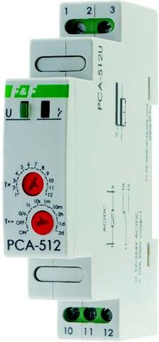 Реле времени с задержкой выключения PCA-512 UNI (12-230В, АС/DC,10A)