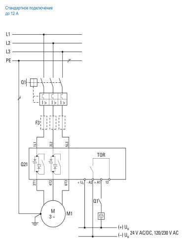 Система плавного пуска эл. двигателя DS7-342SX004N0-N (1,5кВт,4А 110/230V)