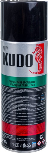 Эмаль черная глянцевая KUDO