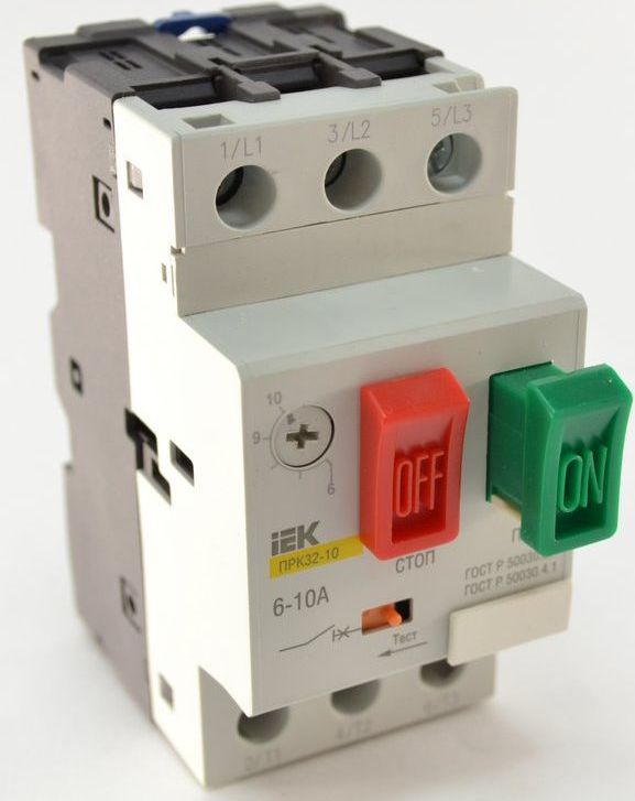 Пускатель ПРК32-10 In=10A Ir=6-10A Ue 660В ИЭК
