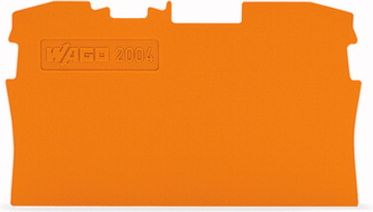 Пластина боковая клемм 2004-12 оранж. WAGO