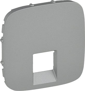 Лицевая панель для Розетки RJ11/RJ45 Алюминий ALLURE LEGRAND