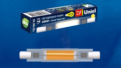 Лампа светодиодная LED-J78-7W/3000K/R7s/CL GLZ07TR