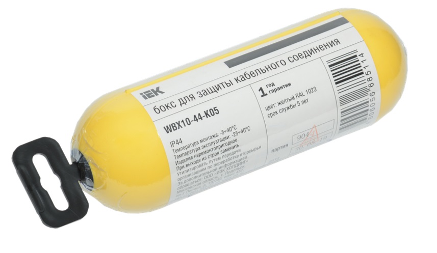 Бокс для защиты кабельного соединения IP44 желтый IEK