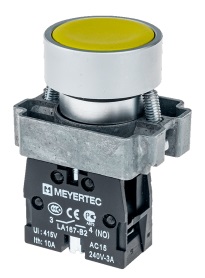 Кнопка MTB2-BAZ115 желт. 1но, IP65 Meyertec