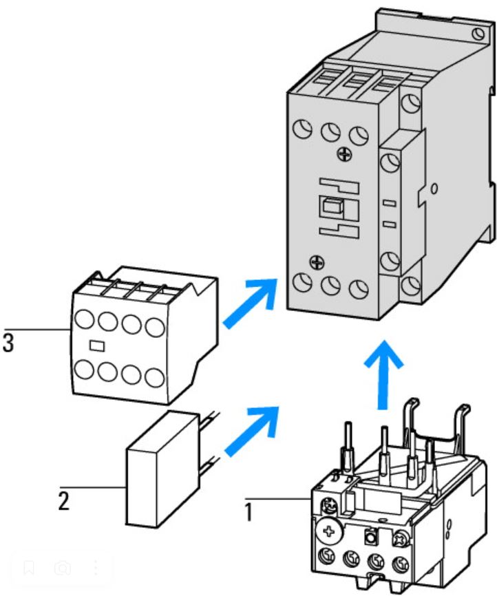 Контактор DILM32-10 (230v;50Гц;I-32А; 15КВт)+1н.р.