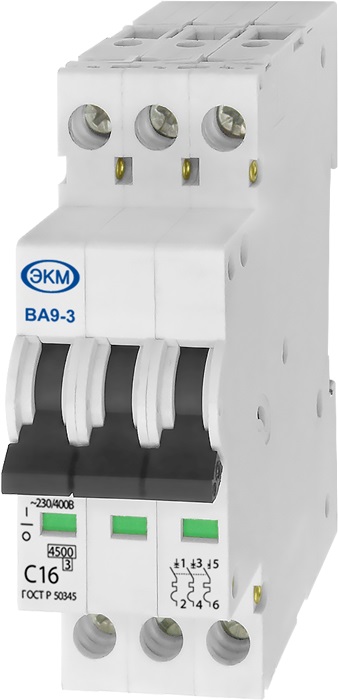 Автоматический выключатель ВА-9-3 C16 4,5кА