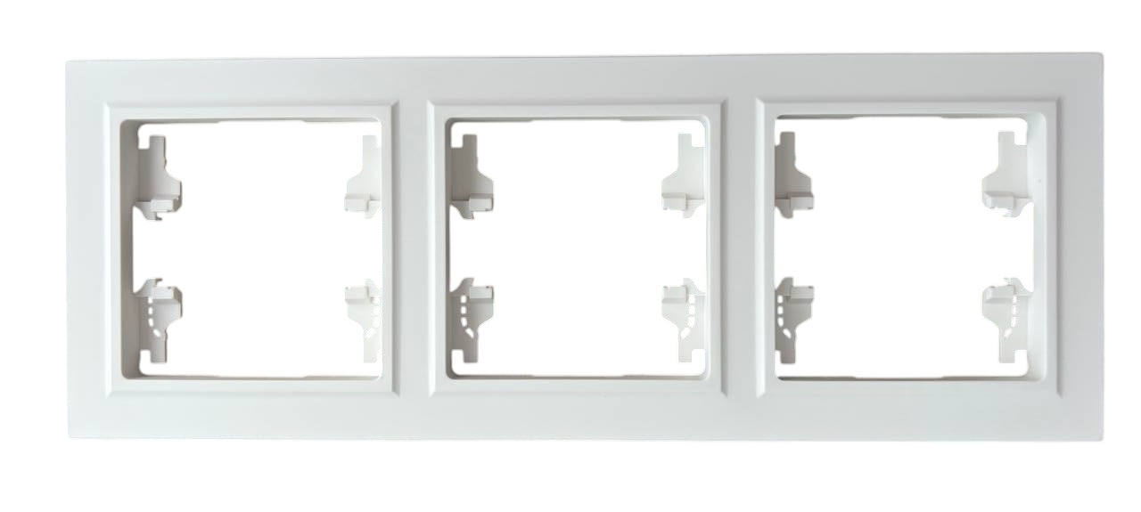 Рамка 3-я белая горизонтальная U1A-031 SoftTouch "Uno" AWSproducts
