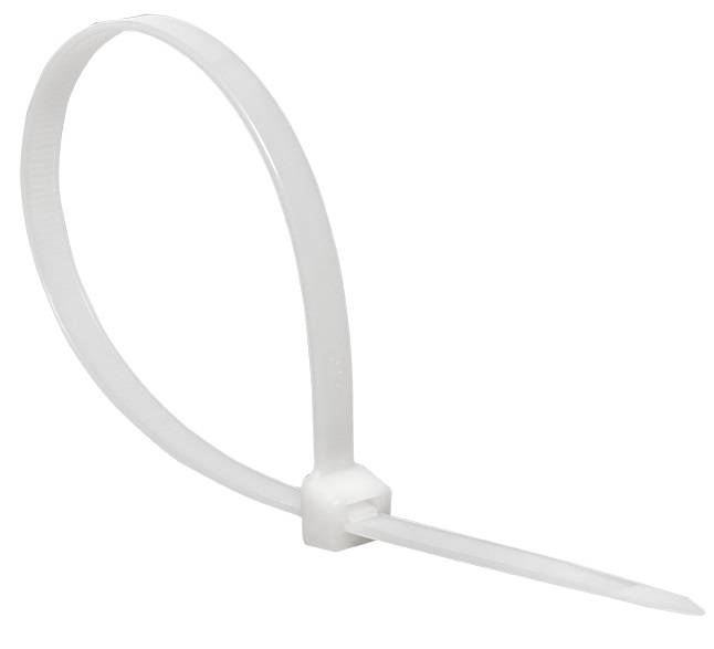 Хомут 3,6*300 белый нейлон (100 шт.) Basic (EKF), уп