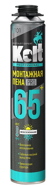 Пена монтажная 65 всесезонная (проф., 950гр.) KOLT