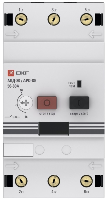 Авт. защиты эл. двигателя АПД-80 (56-80А) PROXIMA EKF