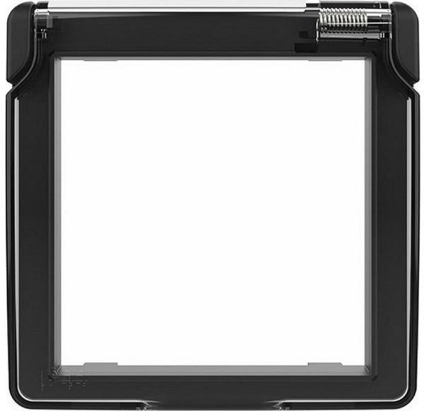 Крышка IP44 Черный для розетки Livolo