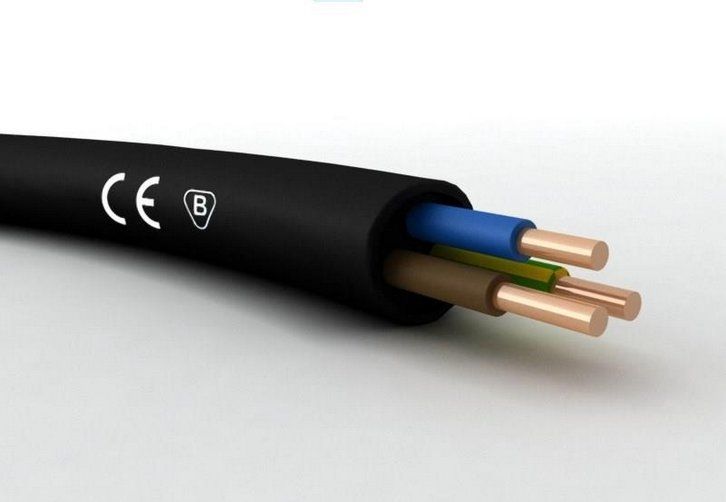 Кабель YKY 3*2,5 (ВВГ, NYY) 0.6/1kV