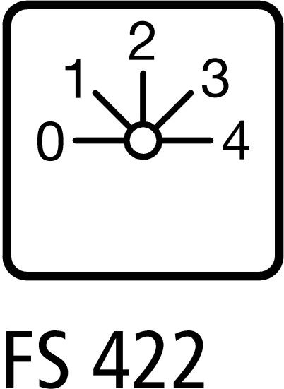 Переключатель щитовой T0-2-8242/E (20А, 0-1-2-3-4)