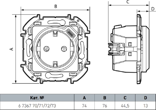 Розетка 1-я с/з USB (тип C, 1,5А) Алюминий INSPIRIA LEGRAND