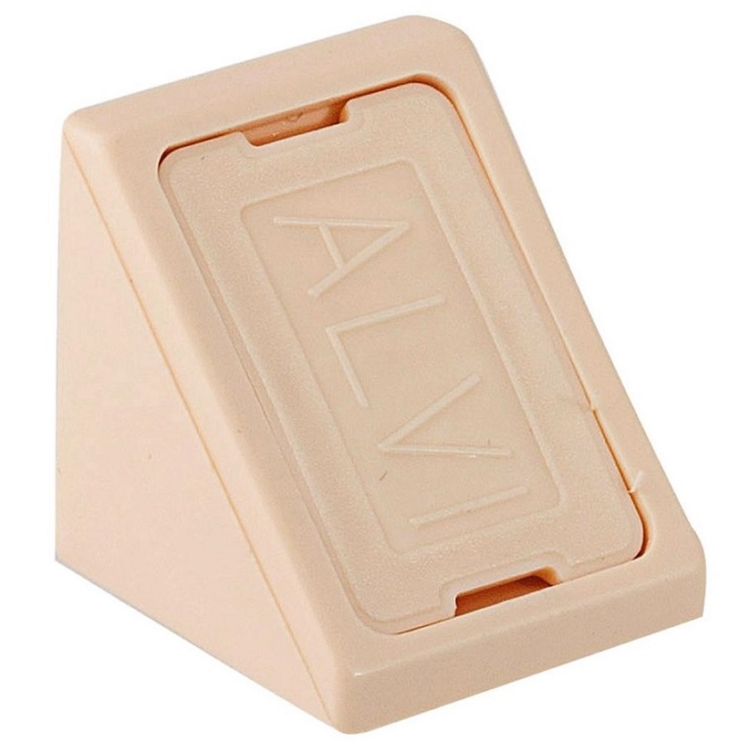 Уголок мебельный пластмассовый с шурупом сосна (6шт.) (Стройбат), уп