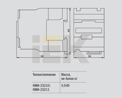 Контактор КМИ-23210 32А 230В/АС3 (1н.о.) ИЭК