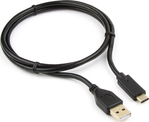 USB кабель USB 3.1 Type-C 1 м черный силикон ELASTIC
