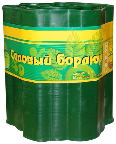 Бордюрная лента гофрированная 300мм *9м зеленая