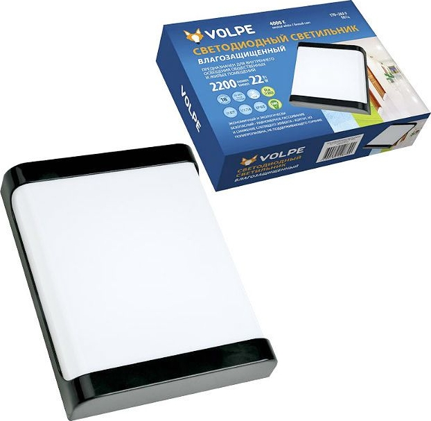 Светильник светодиодный ULW-Q280 22W/4000K/S02 IP65 BLACK 2200lm