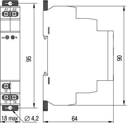 Реле напряжения 1ф. ORV-01 110-240 В AC/DC  IEK