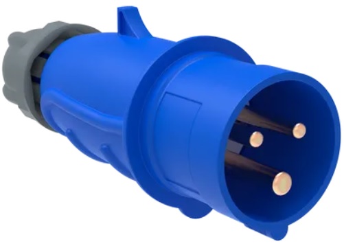 Вилка переносная ССИ-023 32А-6ч/200-250В 2Р+РЕ IP44 MAGNUM ИЭК