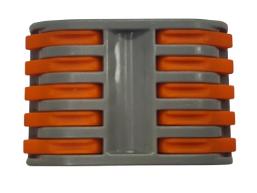 Клемма рычажковая 10 отверстий (2х5) 0,2-4,0 32А SN-222415D (50шт) AWSPRODUCTS (штуками), уп