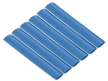 Набор трубок термоусаживаемых клеевых, длиной 10 см ТТкНГ(3:1) синий 6,4/2,0 TDM