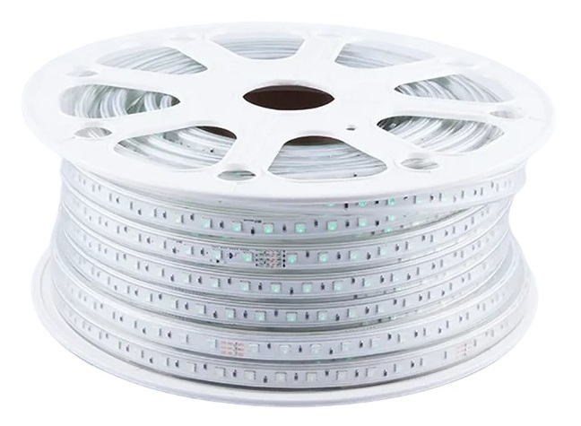 Лента светодиодная 60SMD(5050)/м 11Вт/м 220V IP65 50м, RGB, FERON LS706