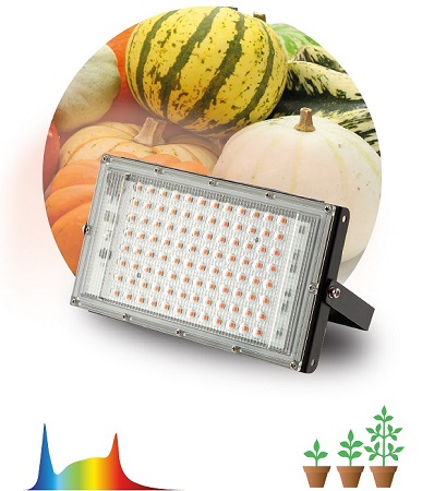 Фитопрожектор для растений светодиодный FITO-80W-Ra90-LED-Y полного спектра ЭРА