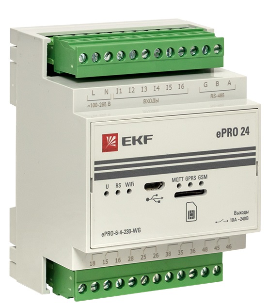 Модуль базовый ePRO удаленного управления 6вх\4вых 230В WiFi GSM EKF PROxima