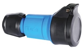 Розетка переносная 16А 3п (2Р+РЕ) IP54, 230В синий MULTI-GRIP QC BALS