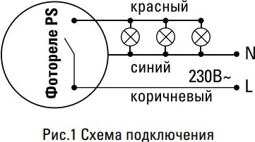 Фотореле PS-4 10А 2200Вт IP66 PROxima