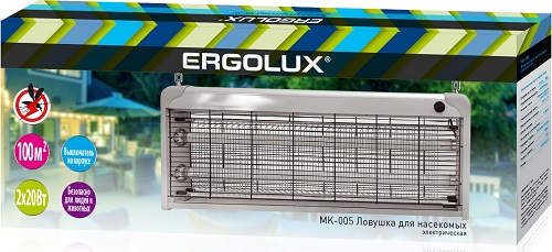 Светильник Антимоскитный MK-005 ( 2x20Вт, люм лампа) Ergolux