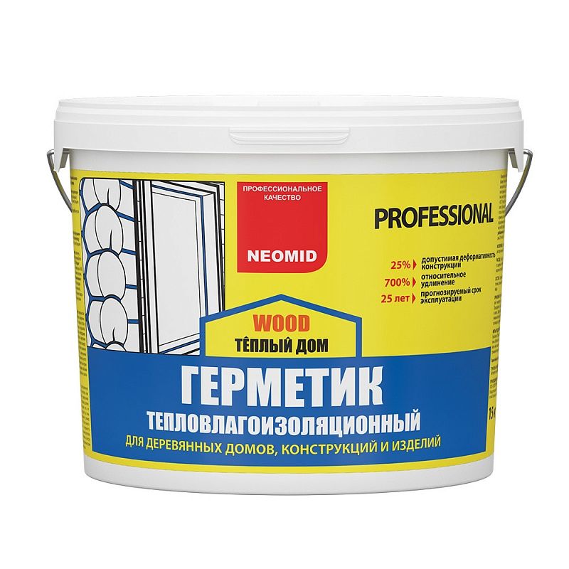 Герметик строительный "NEOMID Professional" (15 кг.) ведро (СОСНА)