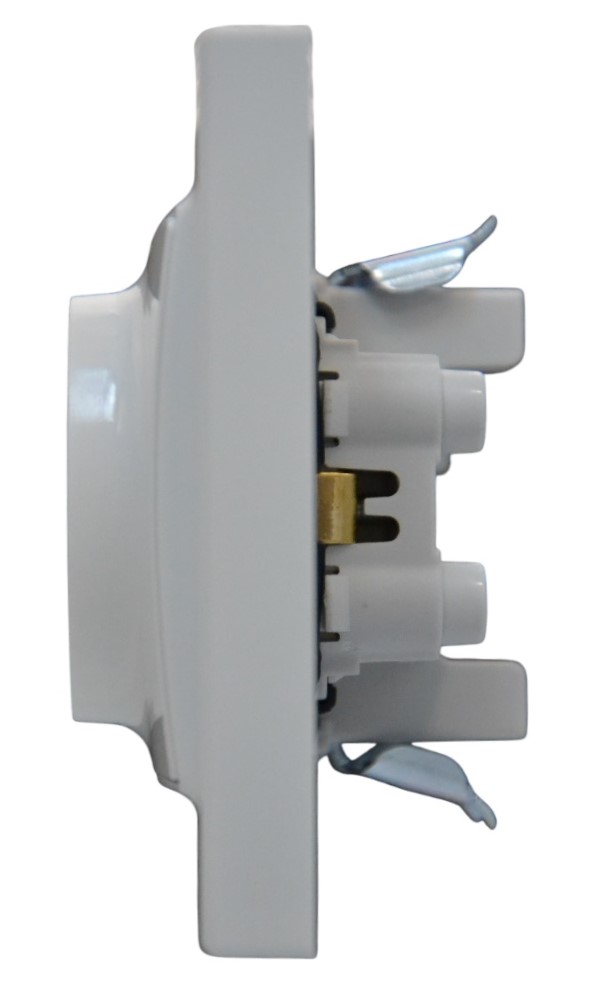 Розетка 2-я с/з белая SD-P1012W AWSPRODUCTS