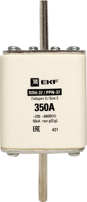 Вставка плавкая ППН-37 400/350А 660В габарит 2 EKF