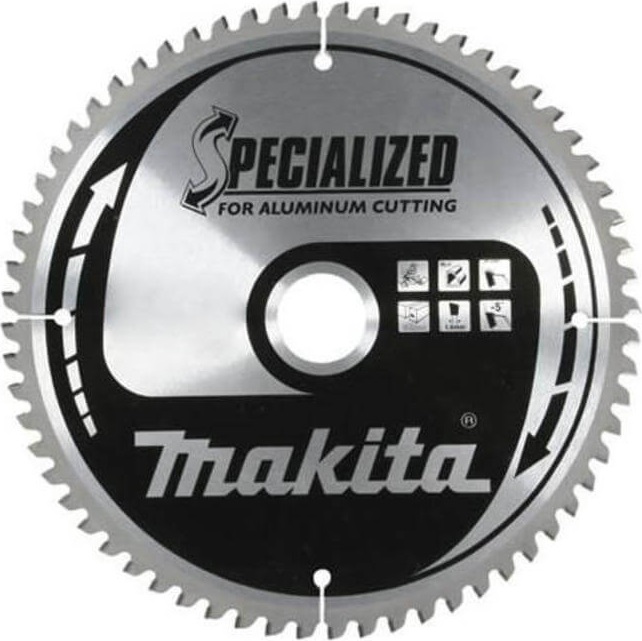 Пильный диск для алюминия, 260x30x1.8x80T Makita д/л точной и чистой распиловки цвет. металлов- алюм