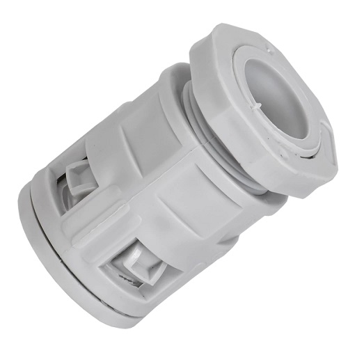 Муфта вводная для гофрированных труб MVN16 IP40 серая IEK