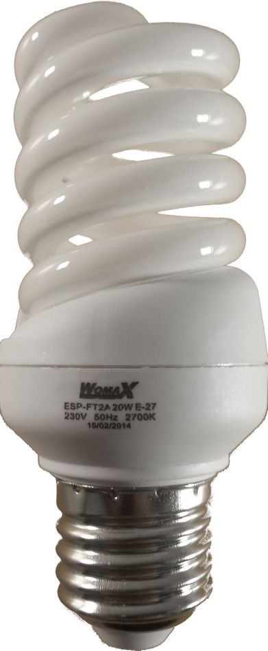 Лампа ESP-FT2A  20W (E-27) 2700K Womax (100шт.)