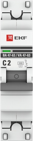 Автомат ВА 47-63 1P  2А (C) 4,5кА 230В PROxima