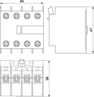 Приставка ПКИ-40 доп. контакты (4н.р.)