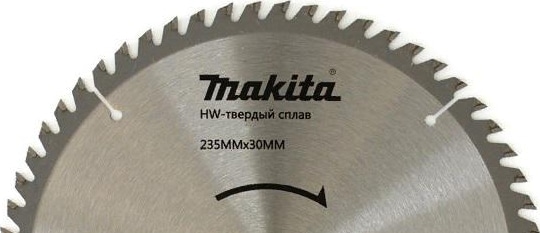 Пильный диск для дерева, 235x30x3.2x60T Makita