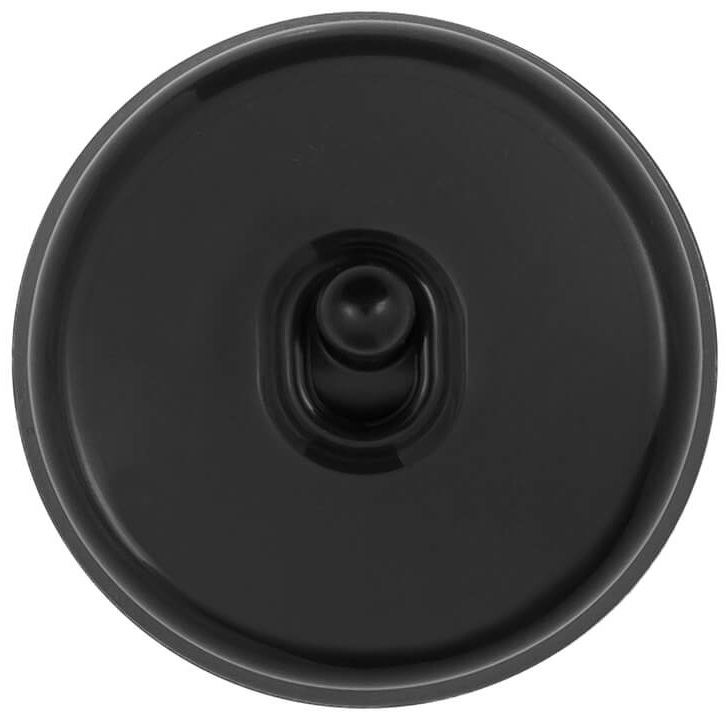 Выключатель 1-кл., пластик, цвет Черный (тумблерный)