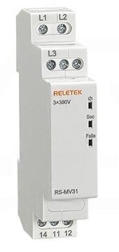Реле контроля фаз RS-MV31/400, 3P L-L 400V, 1CO 8A Reletek