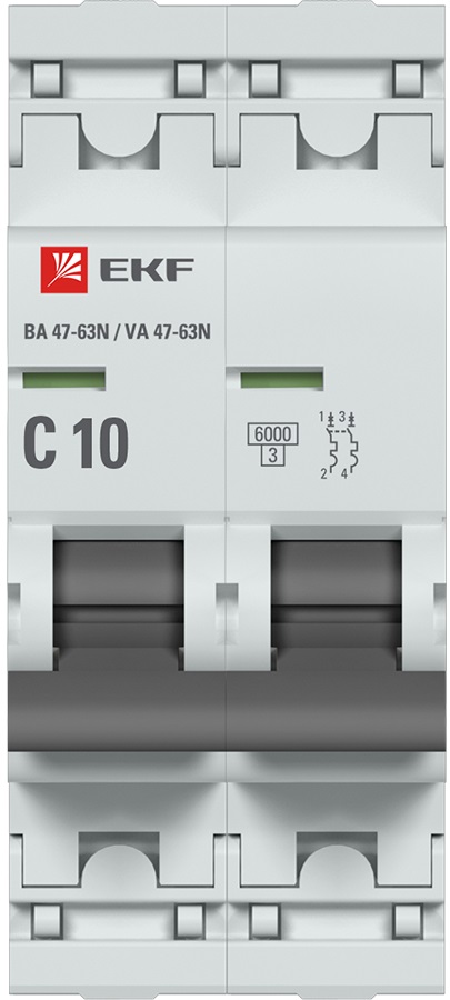 Автоматический выключатель ВА 47-63N C10/2 6кА Proxima EKF