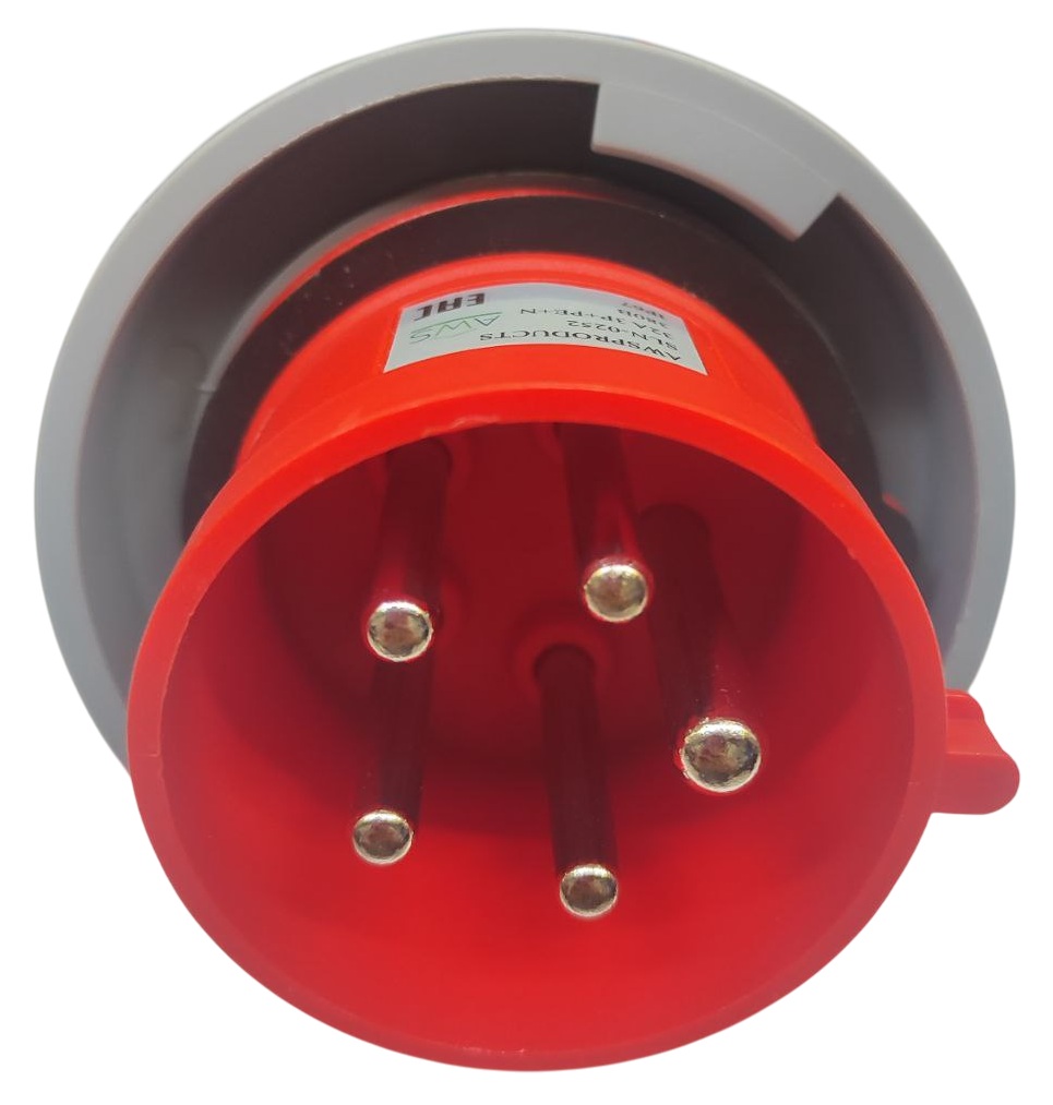 Вилка переносная 32A 5п (3P+PE+N) SLN-025 IP44, 380В, AWSPRODUCTS